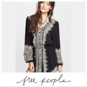 NWT Free People lace up tunic 🌿